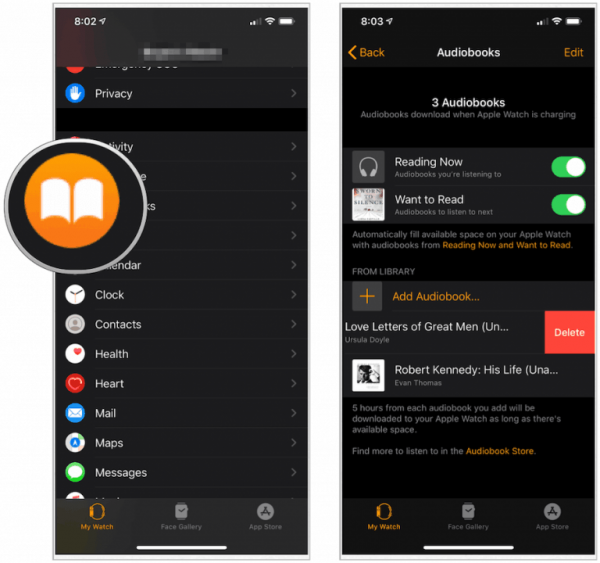 Đối với Audiobooks